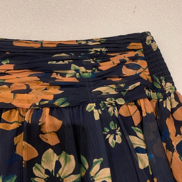 Ramy Brook Sharpay Mini Skirt Women's-Small-Black Floral MSRP $345. - Picture 7 of 12